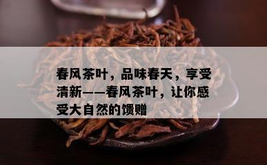 春风茶叶，品味春天，享受清新——春风茶叶，让你感受大自然的馈赠