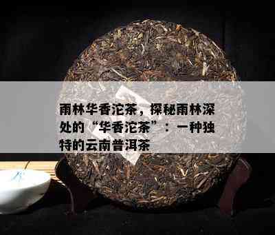 雨林华香沱茶，探秘雨林深处的“华香沱茶”：一种特别的云南普洱茶