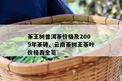 茶王树普洱茶价格及2009年茶砖、云南茶树王茶叶价格表全览