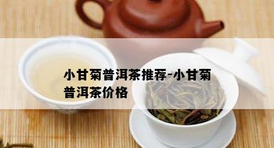 小甘菊普洱茶推荐-小甘菊普洱茶价格