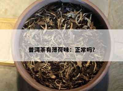 普洱茶有薄荷味：正常吗？