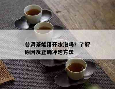 普洱茶能用开水泡吗？了解原因及正确冲泡方法