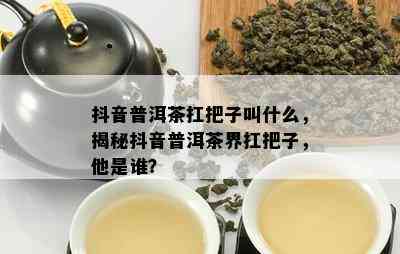 抖音普洱茶扛把子叫什么，揭秘抖音普洱茶界扛把子，他是谁？