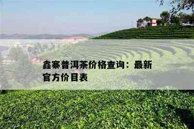 鑫寨普洱茶价格查询：最新官方价目表