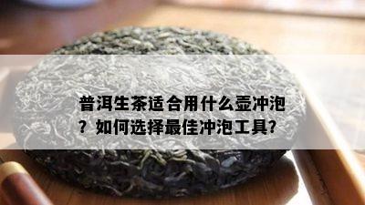 普洱生茶适合用什么壶冲泡？怎样选择更佳冲泡工具？