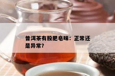 普洱茶有股肥皂味：正常还是异常？