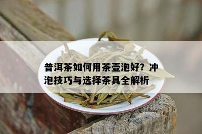 普洱茶如何用茶壶泡好？冲泡技巧与选择茶具全解析