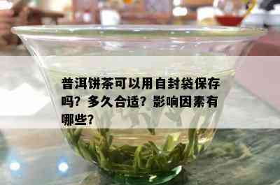 普洱饼茶可以用自封袋保存吗？多久合适？作用因素有哪些？