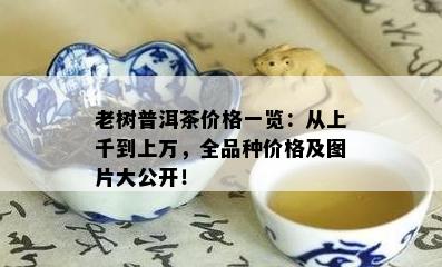 老树普洱茶价格一览：从上千到上万，全品种价格及图片大公开！