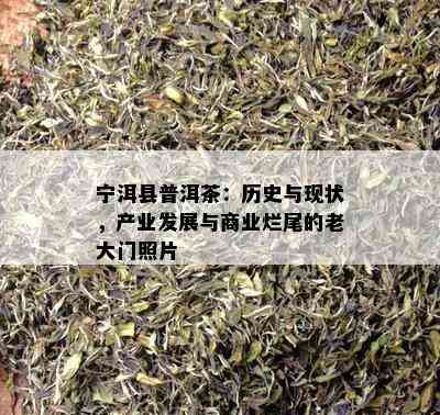 宁洱县普洱茶：历史与现状，产业发展与商业烂尾的老大门照片