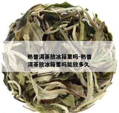 熟普洱茶放冰箱里吗-熟普洱茶放冰箱里吗能放多久