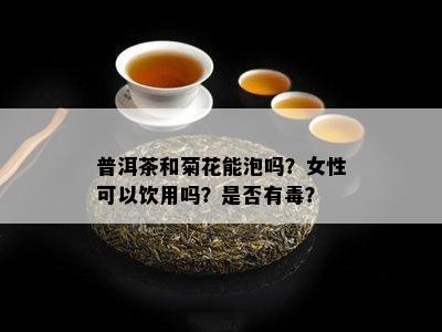 普洱茶和菊花能泡吗？女性可以饮用吗？是不是有？