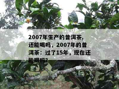 2007年生产的普洱茶,还能喝吗，2007年的普洱茶：过了15年，现在还能喝吗？