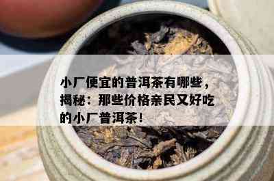 小厂便宜的普洱茶有哪些，揭秘：那些价格亲民又好吃的小厂普洱茶！