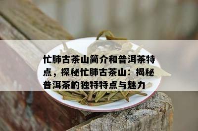 忙肺古茶山简介和普洱茶特点，探秘忙肺古茶山：揭秘普洱茶的独特特点与魅力