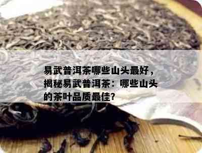 易武普洱茶哪些山头更好，揭秘易武普洱茶：哪些山头的茶叶品质更佳？