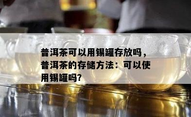 普洱茶可以用锡罐存放吗，普洱茶的存储方法：可以采用锡罐吗？