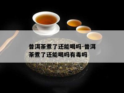 普洱茶煮了还能喝吗-普洱茶煮了还能喝吗有吗