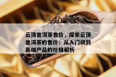 云顶普洱茶售价，探索云顶普洱茶的售价：从入门级到高端产品的价格解析