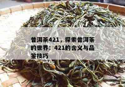 普洱茶421，探索普洱茶的世界：421的含义与品鉴技巧