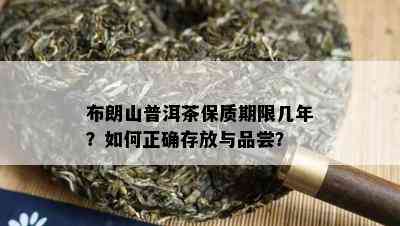 布朗山普洱茶保质期限几年？怎样正确存放与品尝？