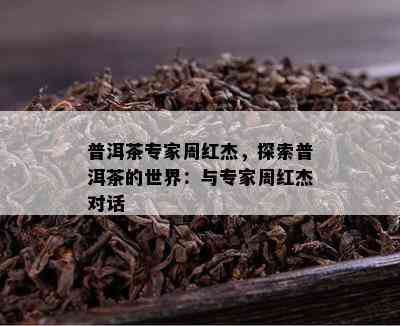 普洱茶专家周红杰，探索普洱茶的世界：与专家周红杰对话