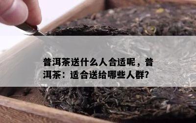 普洱茶送什么人合适呢，普洱茶：适合送给哪些人群？