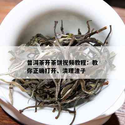 普洱茶开茶饼视频教程：教你正确打开、清理渣子