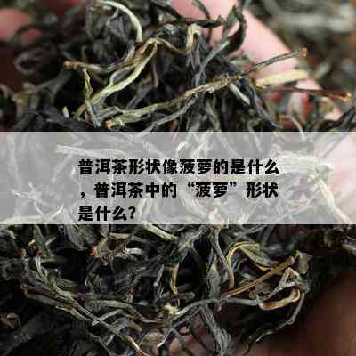 普洱茶形状像菠萝的是什么，普洱茶中的“菠萝”形状是什么？