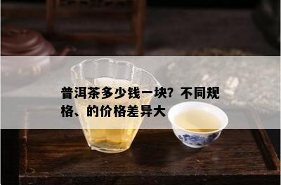 普洱茶多少钱一块？不同规格、的价格差异大