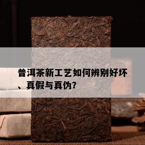 普洱茶新工艺怎样辨别好坏、真假与真伪？