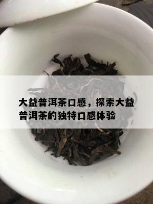 大益普洱茶口感，探索大益普洱茶的特别口感体验