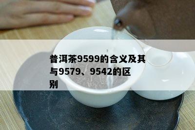 普洱茶9599的含义及其与9579、9542的区别