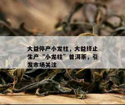 大益停产小龙柱，大益终止生产“小龙柱”普洱茶，引发市场关注