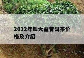 2012年银大益普洱茶价格及介绍