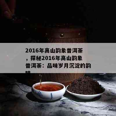 2016年高山韵象普洱茶，探秘2016年高山韵象普洱茶：品味岁月沉淀的韵味