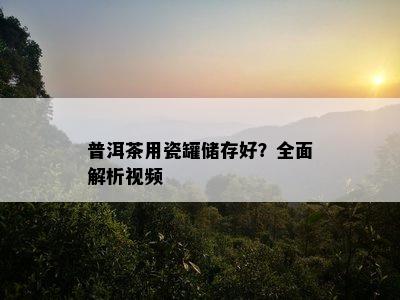 普洱茶用瓷罐储存好？全面解析视频