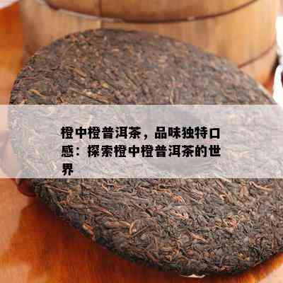 橙中橙普洱茶，品味独特口感：探索橙中橙普洱茶的世界