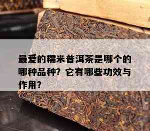 更爱的糯米普洱茶是哪个的哪种品种？它有哪些功效与作用？