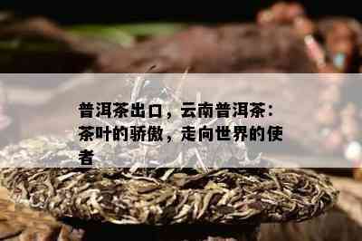 普洱茶出口，云南普洱茶：茶叶的骄傲，走向世界的使者