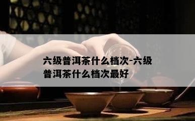 六级普洱茶什么档次-六级普洱茶什么档次更好