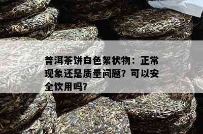 普洱茶饼白色絮状物：正常现象还是品质疑问？可以安全饮用吗？