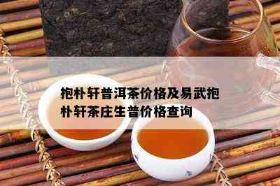 抱朴轩普洱茶价格及易武抱朴轩茶庄生普价格查询