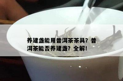 养建盏能用普洱茶茶具？普洱茶能否养建盏？全解！