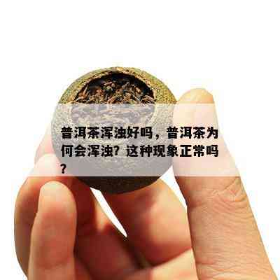 普洱茶浑浊好吗，普洱茶为何会浑浊？这类现象正常吗？