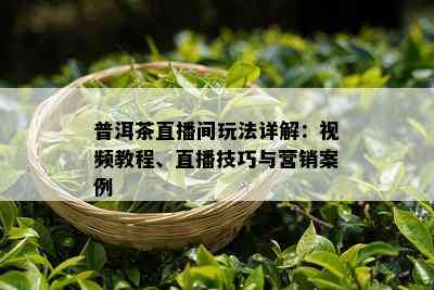 普洱茶直播间玩法详解：视频教程、直播技巧与营销案例