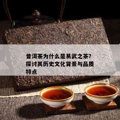 普洱茶为什么是易武之茶？探讨其历史文化背景与品质特点