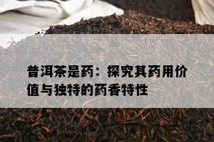 普洱茶是：探究其用价值与特别的香特性