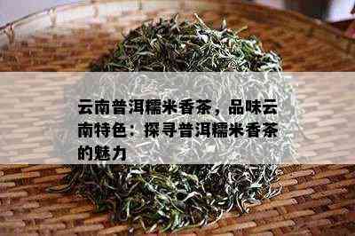 云南普洱糯米香茶，品味云南特色：探寻普洱糯米香茶的魅力