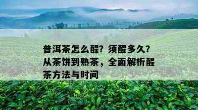 普洱茶怎么醒？须醒多久？从茶饼到熟茶，全面解析醒茶方法与时间